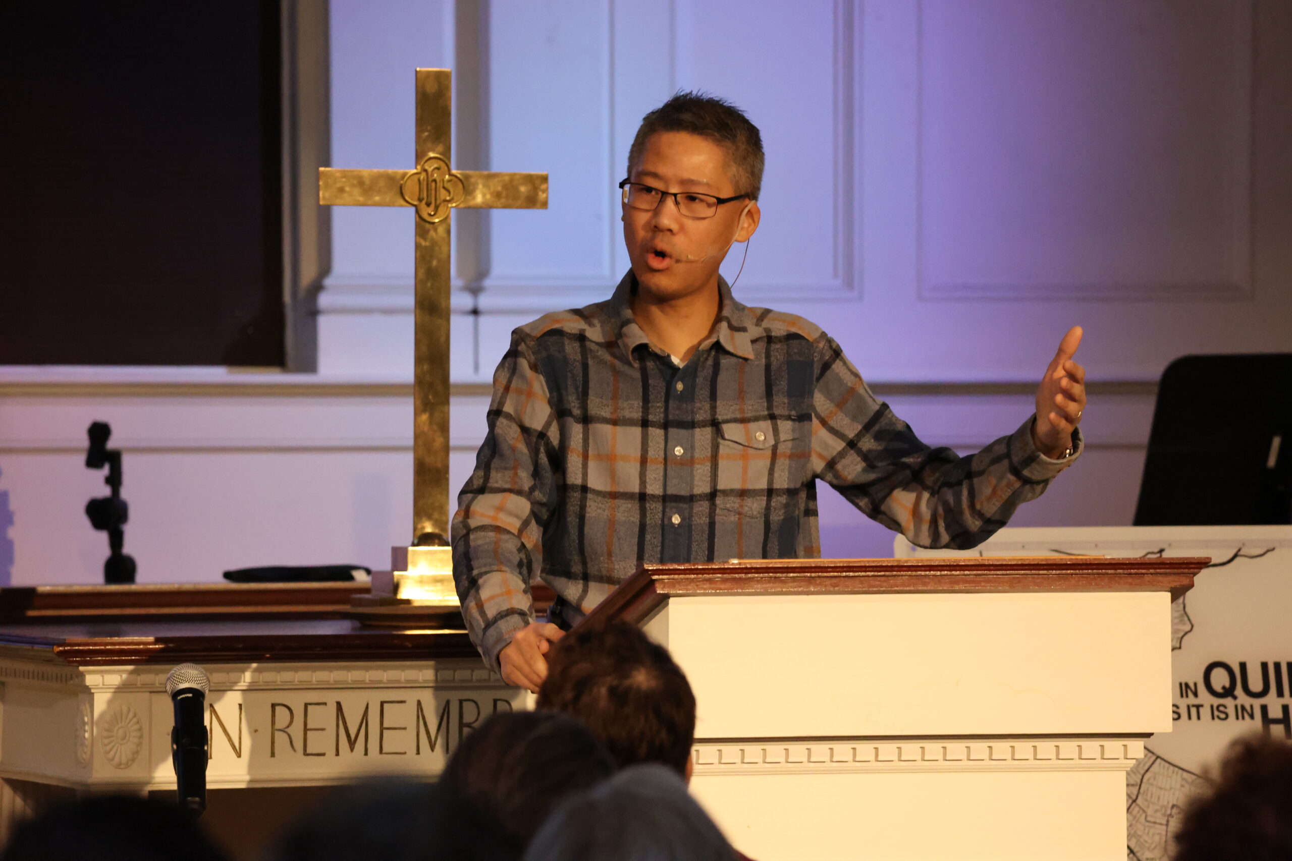 Teaching Pastor Mike Chu teaches discipleship classes at Granite City Church